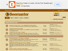 Tablet Screenshot of beemaster.com